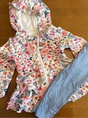 Little Sleepies Floral Sweatshirt & Leggings, 18-24